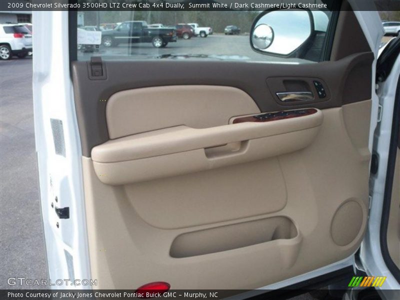 Summit White / Dark Cashmere/Light Cashmere 2009 Chevrolet Silverado 3500HD LTZ Crew Cab 4x4 Dually