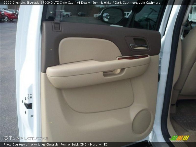 Summit White / Dark Cashmere/Light Cashmere 2009 Chevrolet Silverado 3500HD LTZ Crew Cab 4x4 Dually
