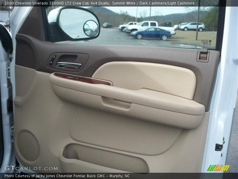 Summit White / Dark Cashmere/Light Cashmere 2009 Chevrolet Silverado 3500HD LTZ Crew Cab 4x4 Dually
