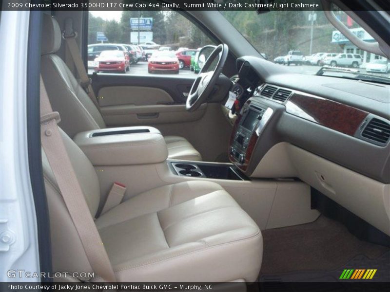 Summit White / Dark Cashmere/Light Cashmere 2009 Chevrolet Silverado 3500HD LTZ Crew Cab 4x4 Dually