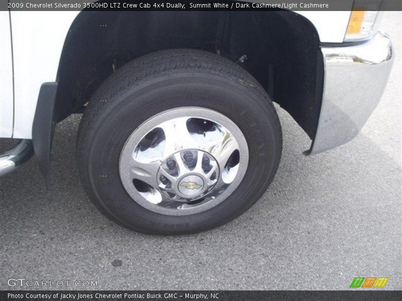 Summit White / Dark Cashmere/Light Cashmere 2009 Chevrolet Silverado 3500HD LTZ Crew Cab 4x4 Dually