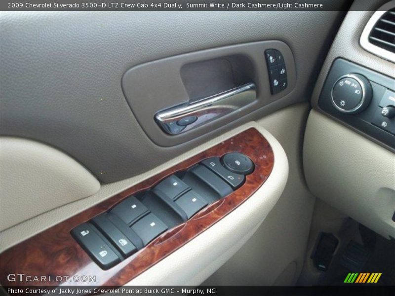 Summit White / Dark Cashmere/Light Cashmere 2009 Chevrolet Silverado 3500HD LTZ Crew Cab 4x4 Dually