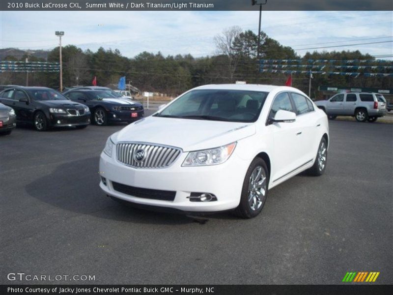 Summit White / Dark Titanium/Light Titanium 2010 Buick LaCrosse CXL