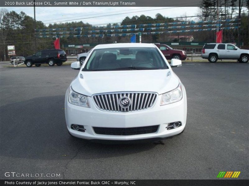 Summit White / Dark Titanium/Light Titanium 2010 Buick LaCrosse CXL