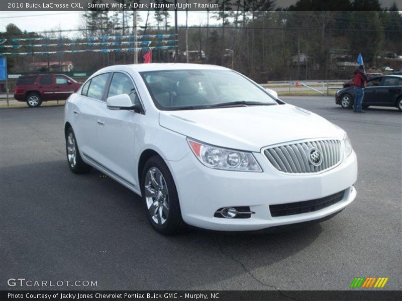 Summit White / Dark Titanium/Light Titanium 2010 Buick LaCrosse CXL