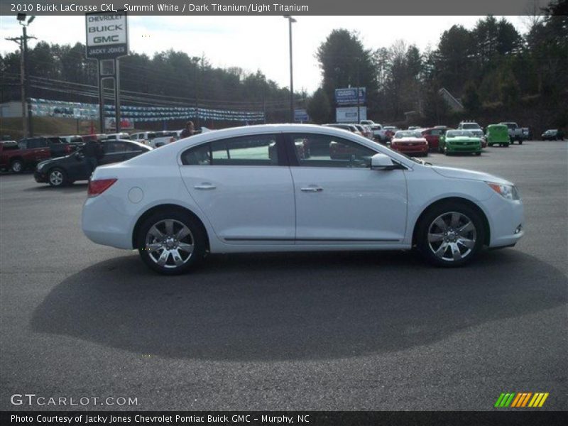 Summit White / Dark Titanium/Light Titanium 2010 Buick LaCrosse CXL