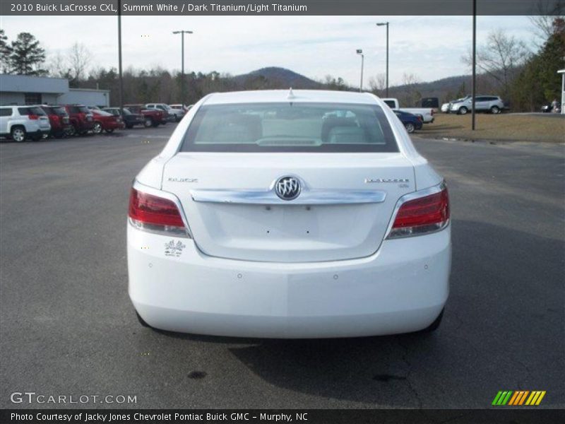 Summit White / Dark Titanium/Light Titanium 2010 Buick LaCrosse CXL