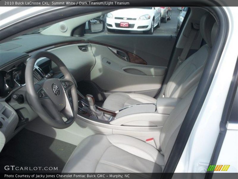 Summit White / Dark Titanium/Light Titanium 2010 Buick LaCrosse CXL