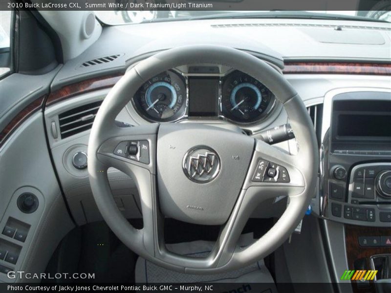Summit White / Dark Titanium/Light Titanium 2010 Buick LaCrosse CXL