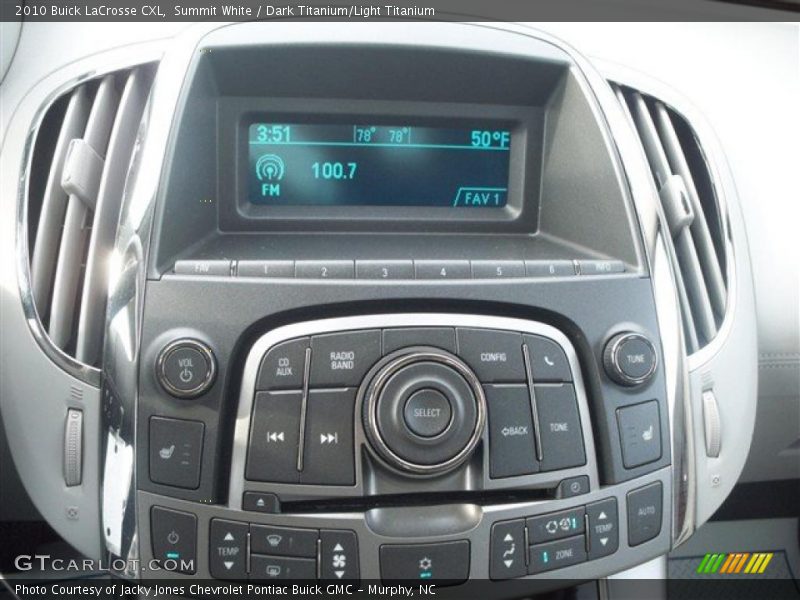 Summit White / Dark Titanium/Light Titanium 2010 Buick LaCrosse CXL