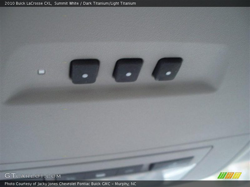 Summit White / Dark Titanium/Light Titanium 2010 Buick LaCrosse CXL