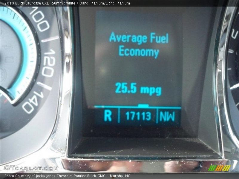 Summit White / Dark Titanium/Light Titanium 2010 Buick LaCrosse CXL