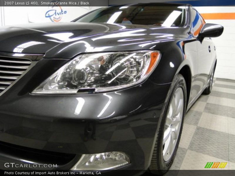 Smokey Granite Mica / Black 2007 Lexus LS 460