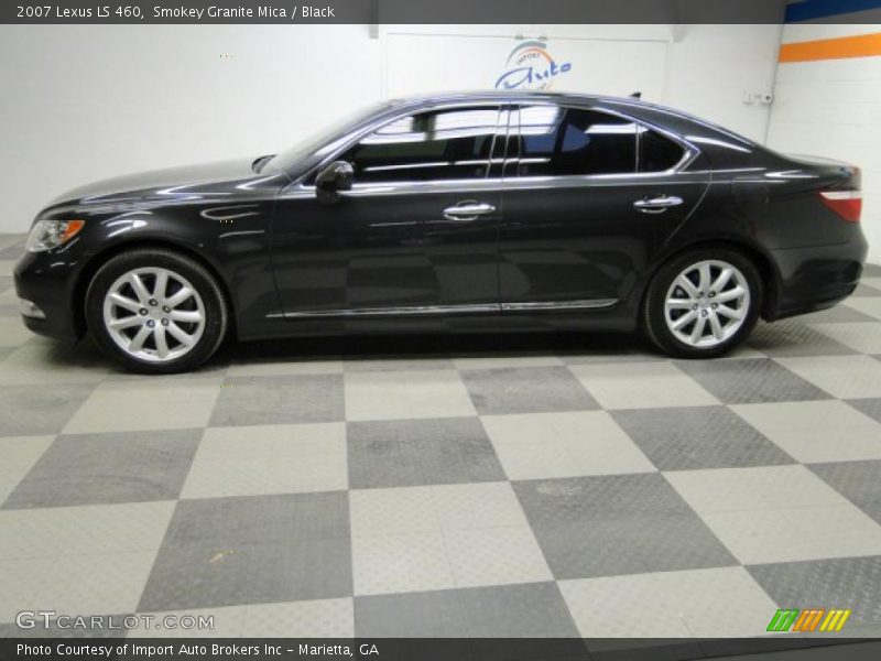 Smokey Granite Mica / Black 2007 Lexus LS 460