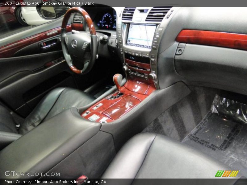 Smokey Granite Mica / Black 2007 Lexus LS 460