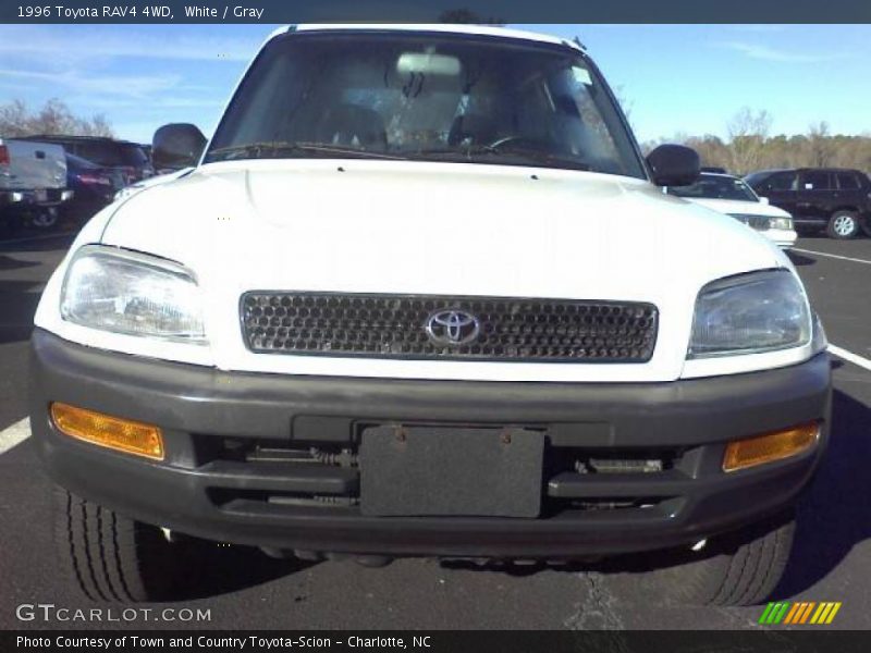 White / Gray 1996 Toyota RAV4 4WD