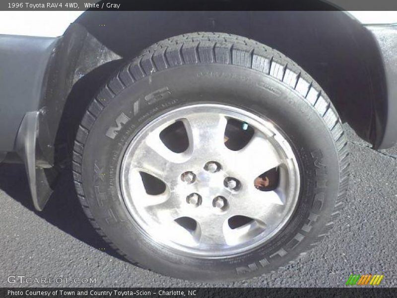 White / Gray 1996 Toyota RAV4 4WD