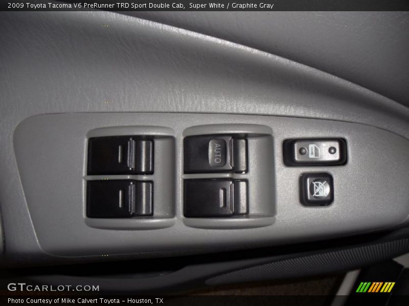 Super White / Graphite Gray 2009 Toyota Tacoma V6 PreRunner TRD Sport Double Cab