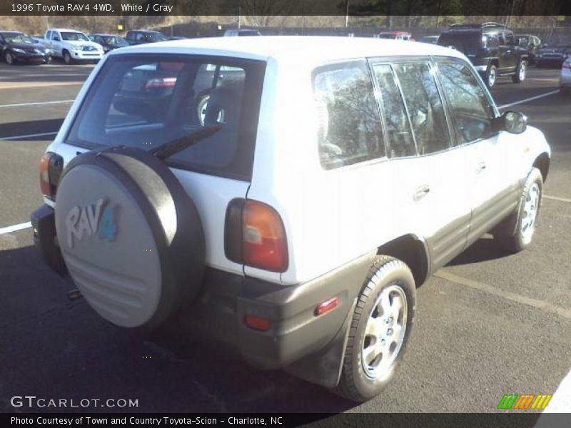 White / Gray 1996 Toyota RAV4 4WD