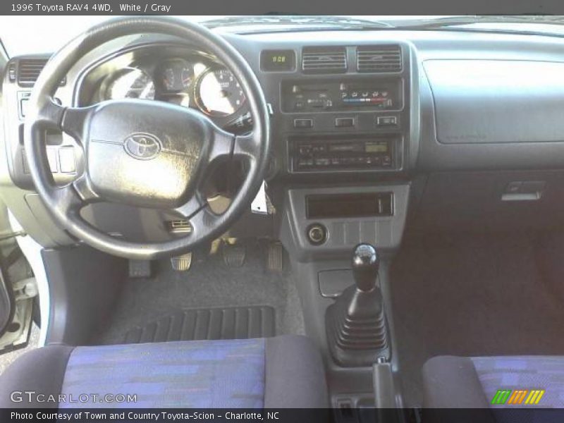 White / Gray 1996 Toyota RAV4 4WD