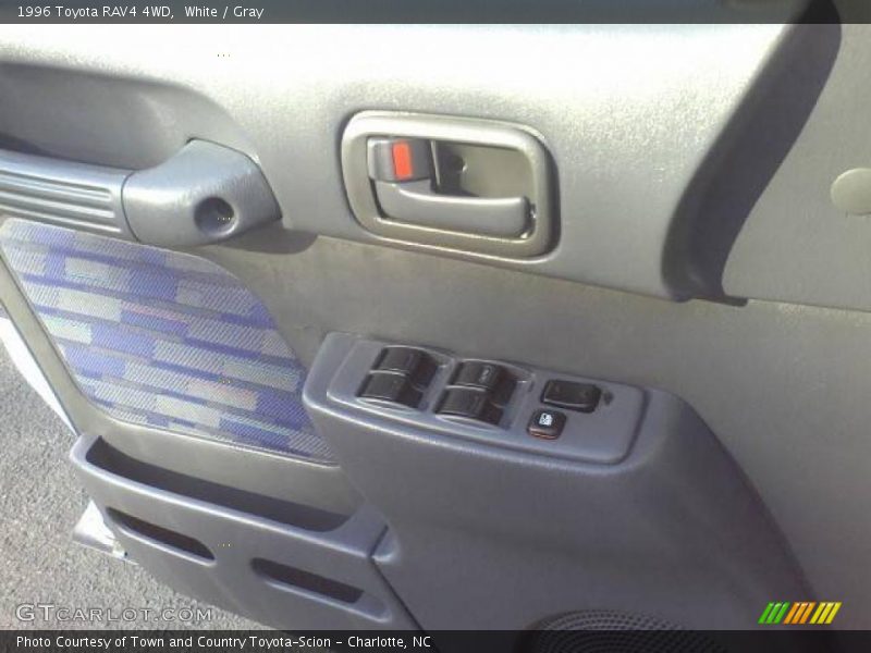 White / Gray 1996 Toyota RAV4 4WD