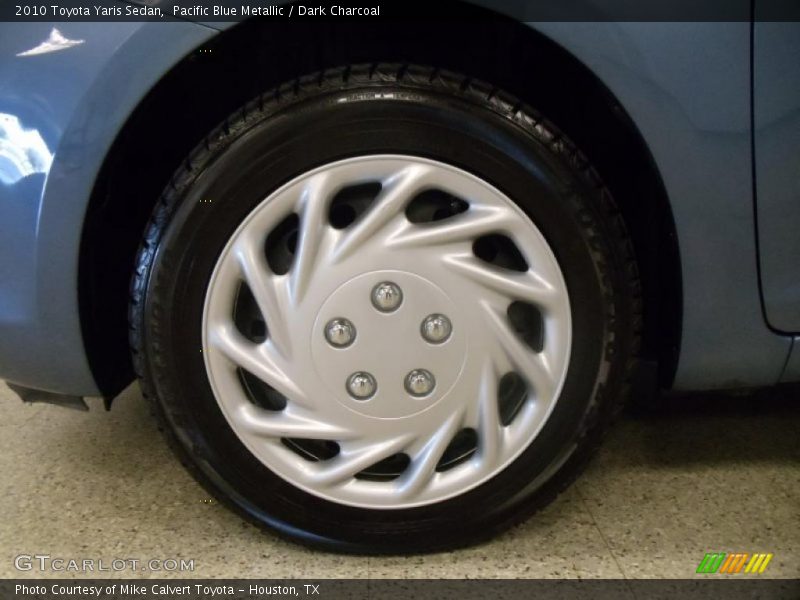 Pacific Blue Metallic / Dark Charcoal 2010 Toyota Yaris Sedan