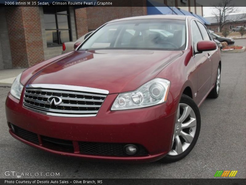 Crimson Roulette Pearl / Graphite 2006 Infiniti M 35 Sedan