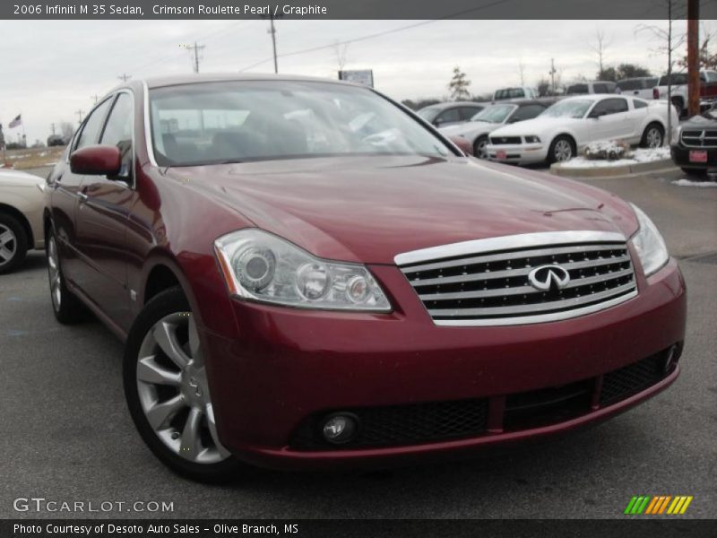 Crimson Roulette Pearl / Graphite 2006 Infiniti M 35 Sedan