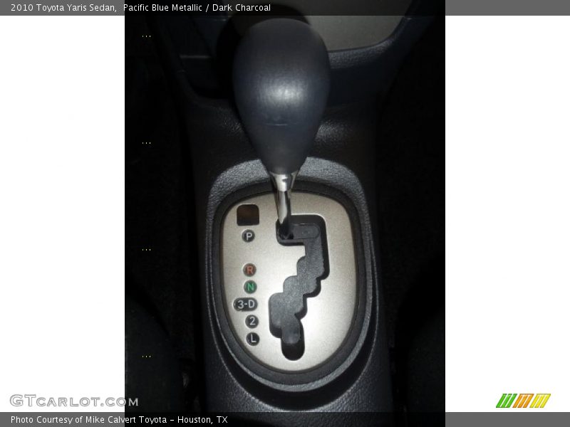 Pacific Blue Metallic / Dark Charcoal 2010 Toyota Yaris Sedan