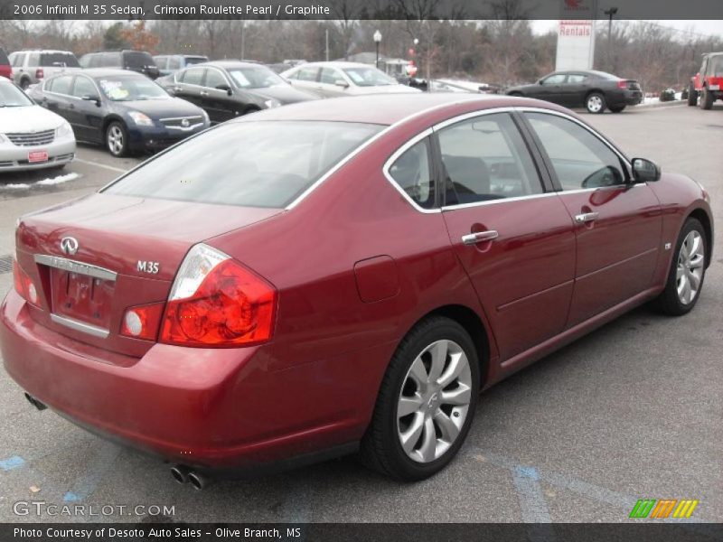 Crimson Roulette Pearl / Graphite 2006 Infiniti M 35 Sedan