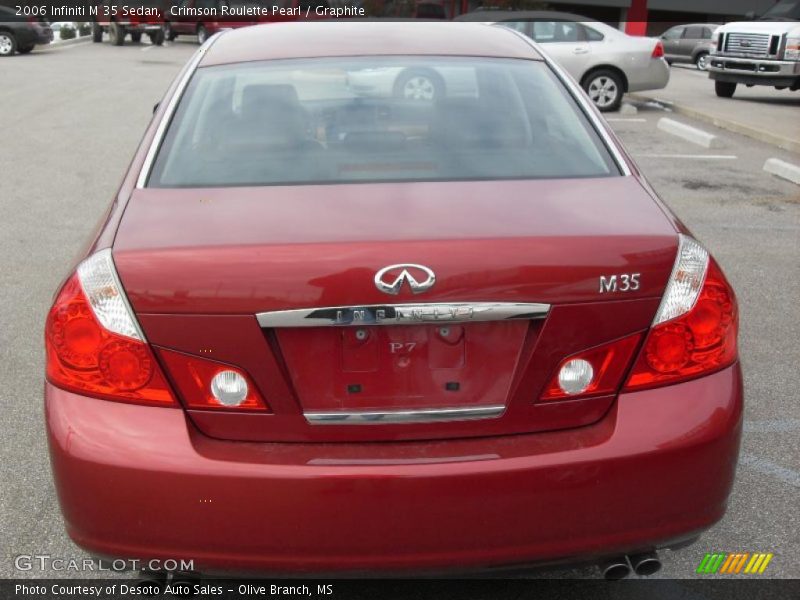 Crimson Roulette Pearl / Graphite 2006 Infiniti M 35 Sedan