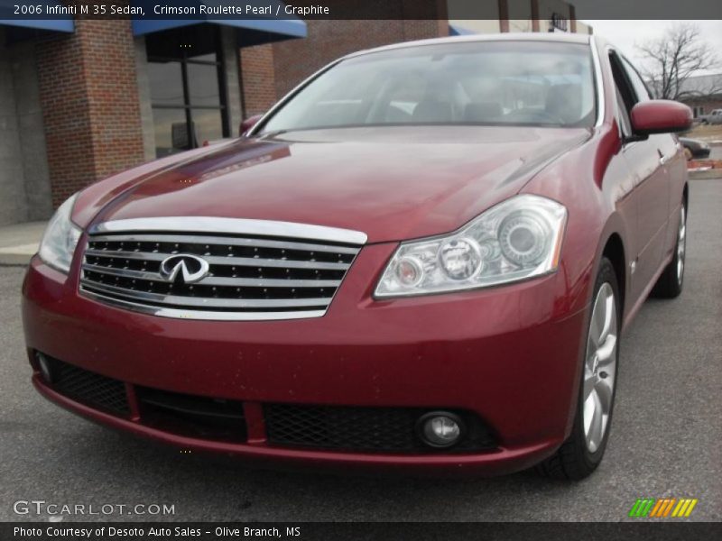 Crimson Roulette Pearl / Graphite 2006 Infiniti M 35 Sedan