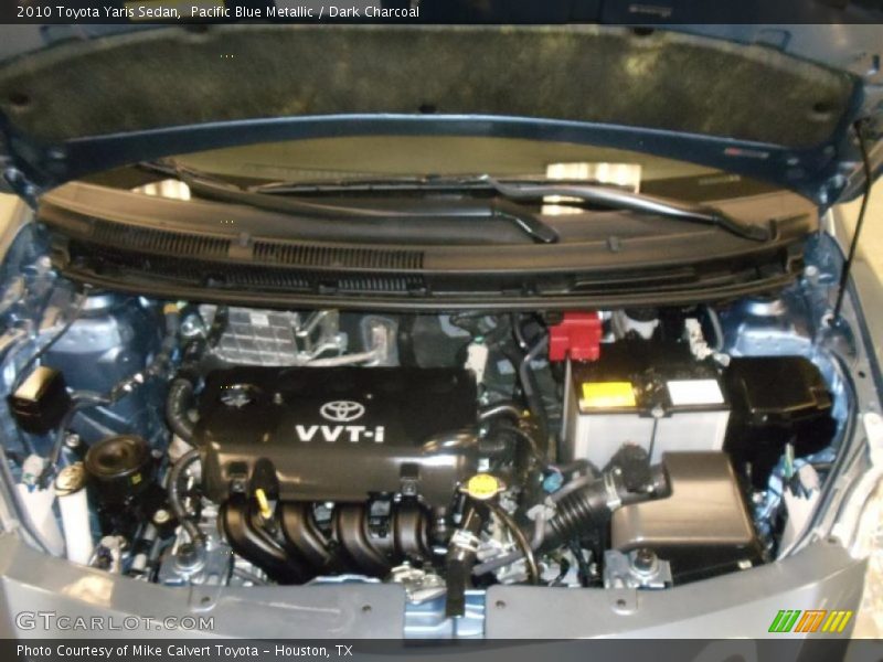 Pacific Blue Metallic / Dark Charcoal 2010 Toyota Yaris Sedan