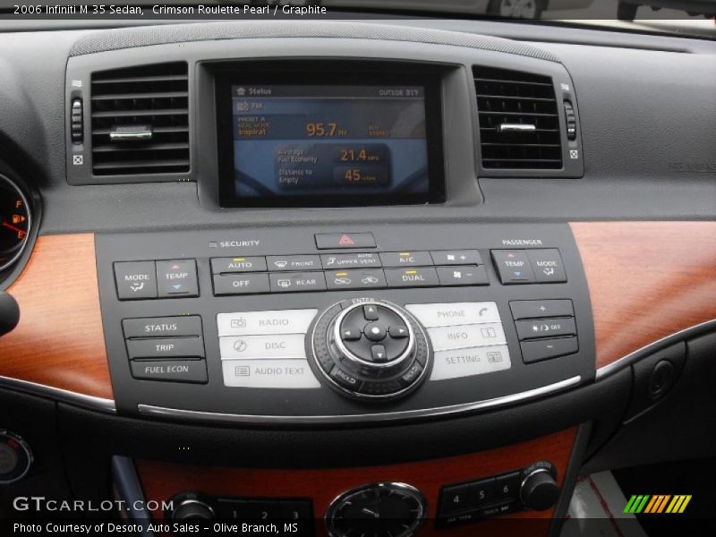 Crimson Roulette Pearl / Graphite 2006 Infiniti M 35 Sedan