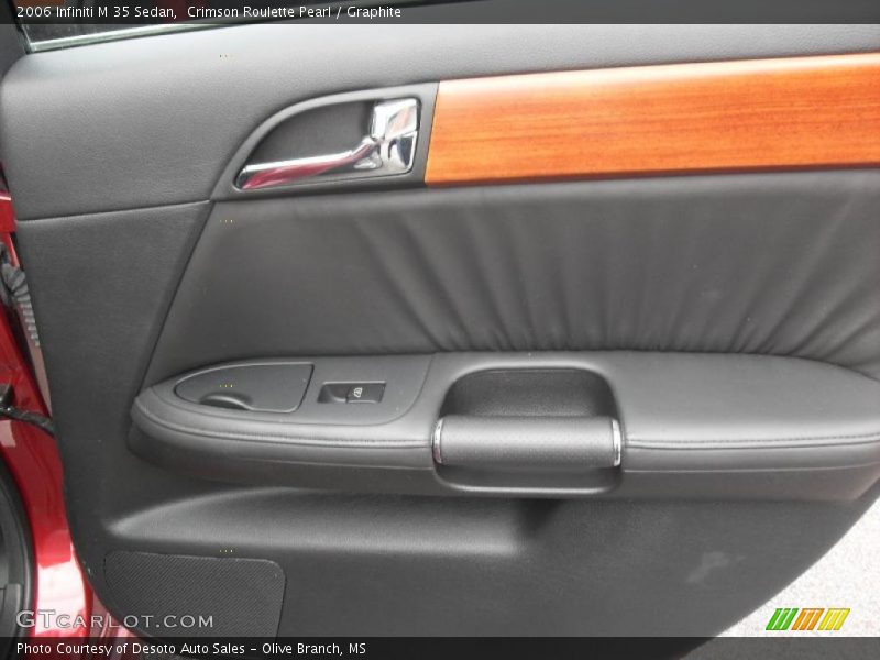 Crimson Roulette Pearl / Graphite 2006 Infiniti M 35 Sedan