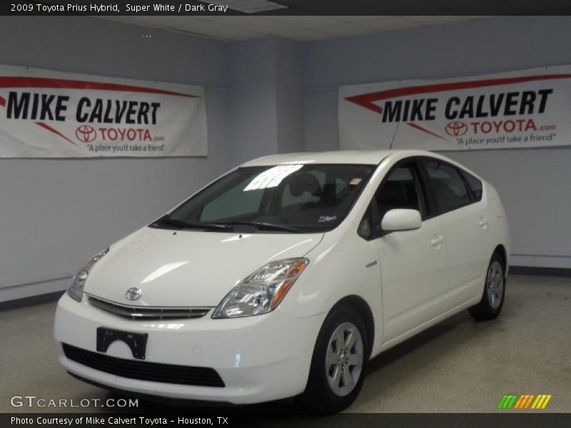 Super White / Dark Gray 2009 Toyota Prius Hybrid