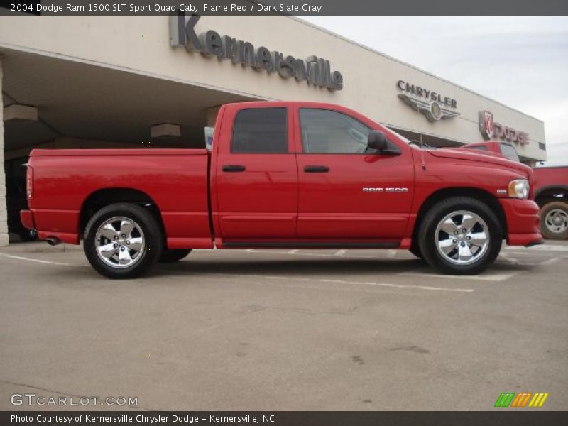 Flame Red / Dark Slate Gray 2004 Dodge Ram 1500 SLT Sport Quad Cab