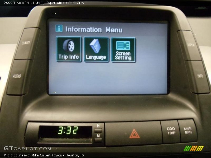 Super White / Dark Gray 2009 Toyota Prius Hybrid