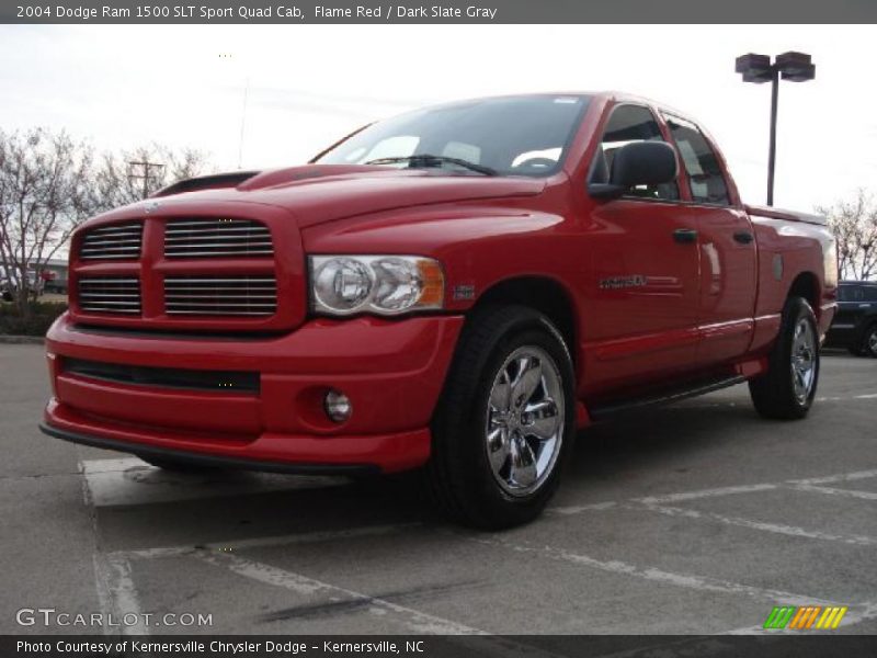 Flame Red / Dark Slate Gray 2004 Dodge Ram 1500 SLT Sport Quad Cab