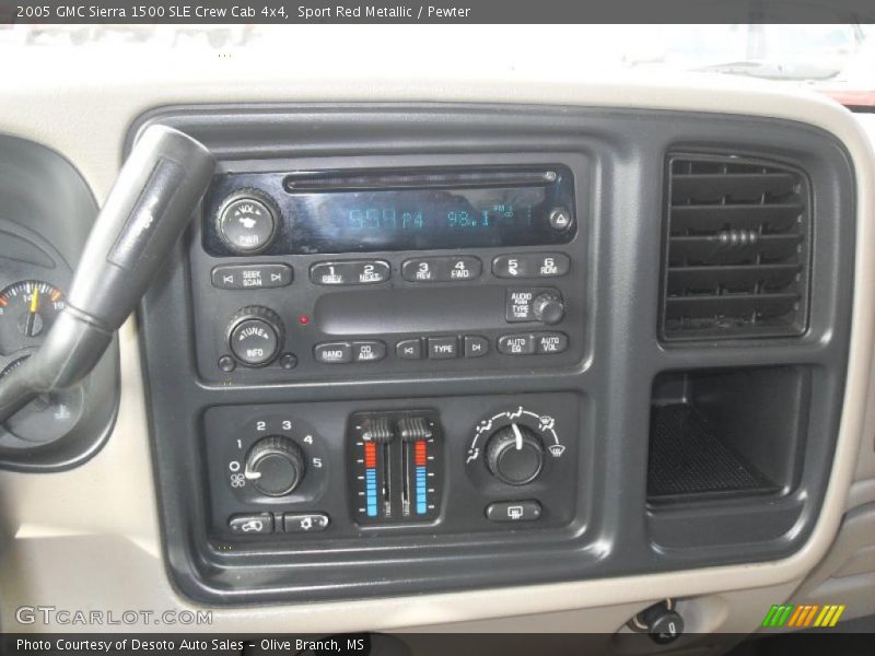 Sport Red Metallic / Pewter 2005 GMC Sierra 1500 SLE Crew Cab 4x4