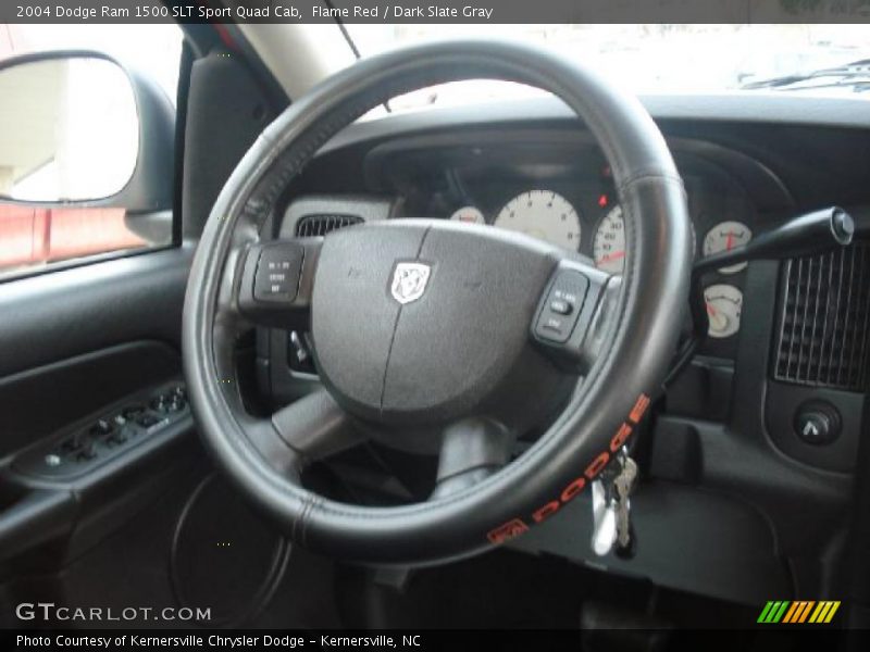 Flame Red / Dark Slate Gray 2004 Dodge Ram 1500 SLT Sport Quad Cab