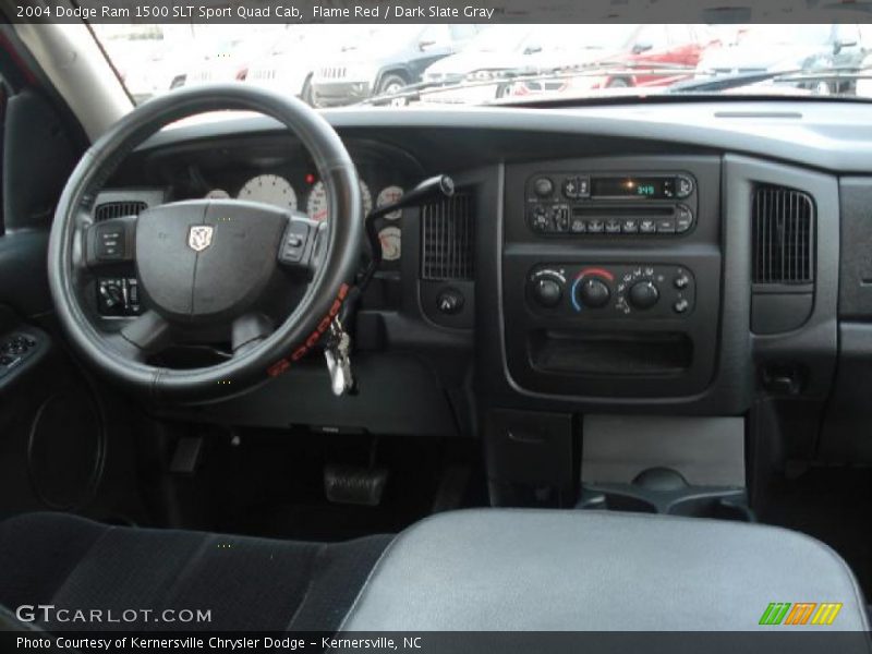 Flame Red / Dark Slate Gray 2004 Dodge Ram 1500 SLT Sport Quad Cab