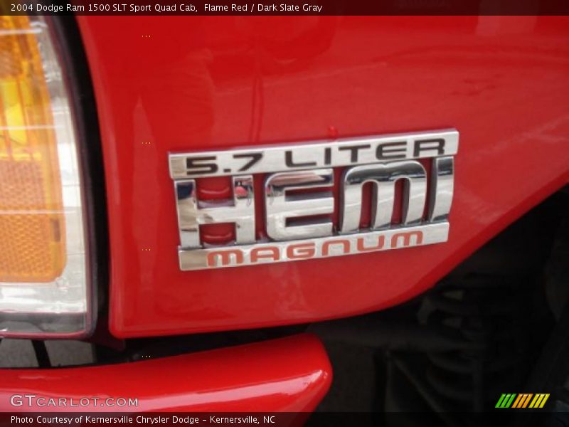 Flame Red / Dark Slate Gray 2004 Dodge Ram 1500 SLT Sport Quad Cab