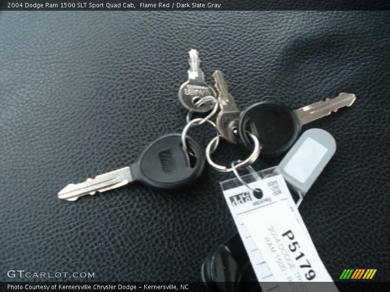 Flame Red / Dark Slate Gray 2004 Dodge Ram 1500 SLT Sport Quad Cab