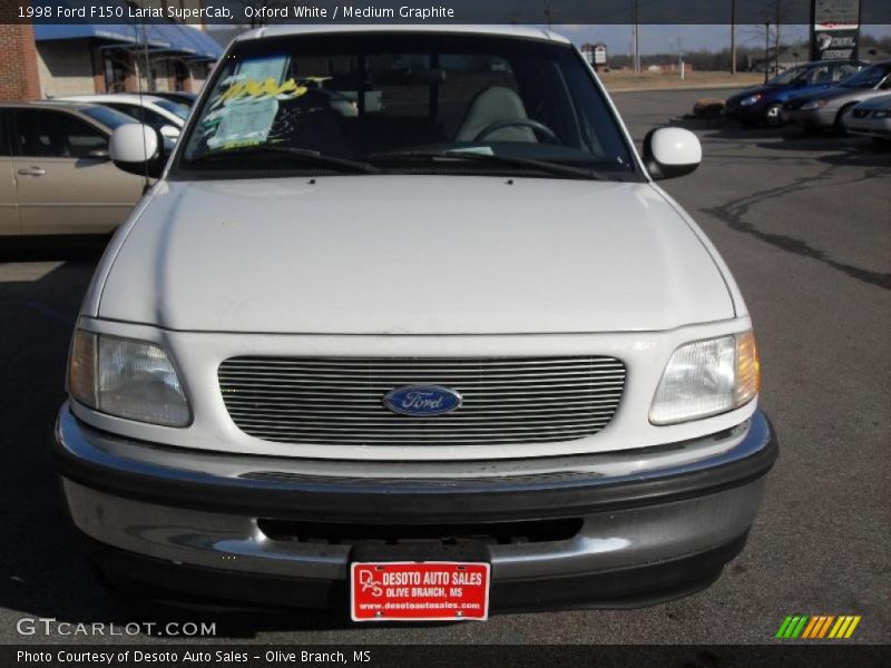 Oxford White / Medium Graphite 1998 Ford F150 Lariat SuperCab