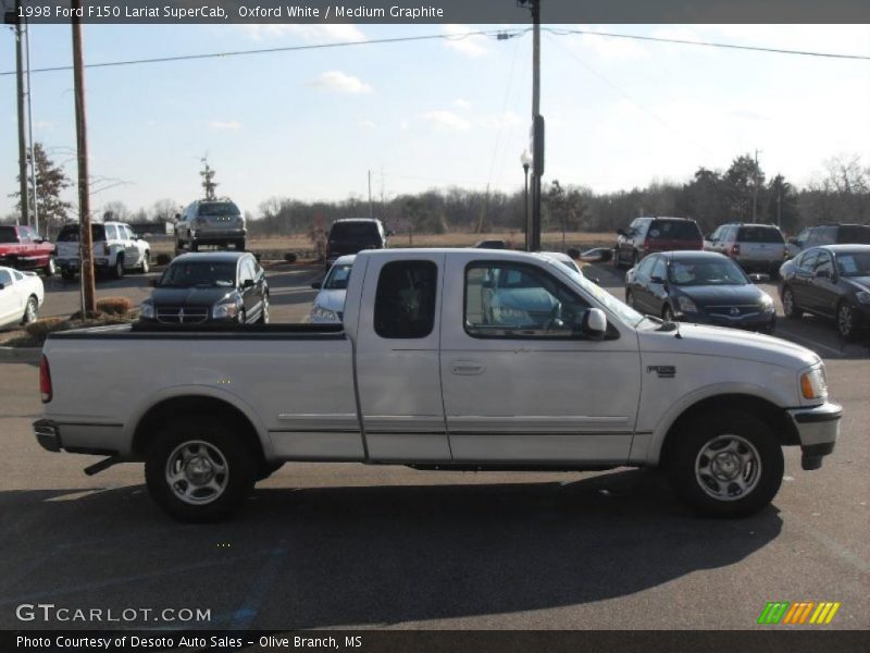 Oxford White / Medium Graphite 1998 Ford F150 Lariat SuperCab
