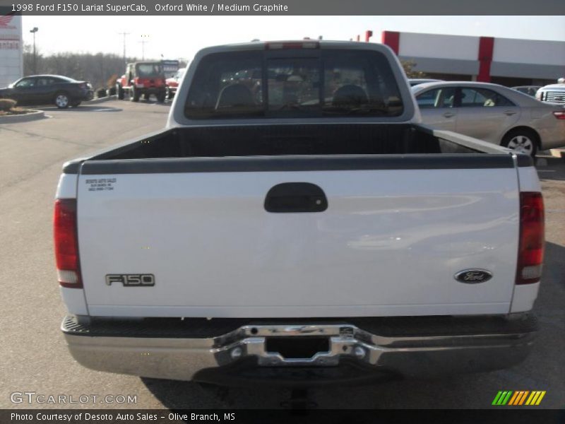 Oxford White / Medium Graphite 1998 Ford F150 Lariat SuperCab