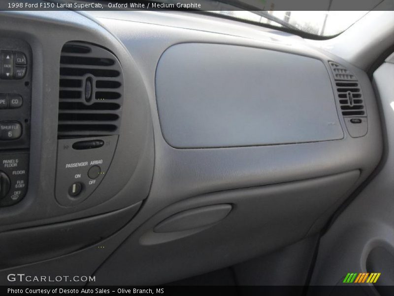 Oxford White / Medium Graphite 1998 Ford F150 Lariat SuperCab