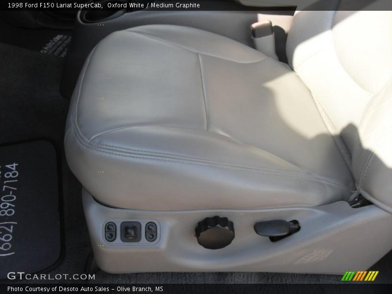 Oxford White / Medium Graphite 1998 Ford F150 Lariat SuperCab