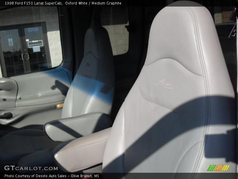 Oxford White / Medium Graphite 1998 Ford F150 Lariat SuperCab